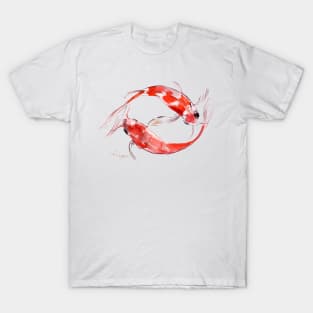 Yin and Yang Feng Shui Koi T-Shirt